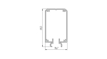 Lumines profile type Talia M2 lacquered white, 1 m